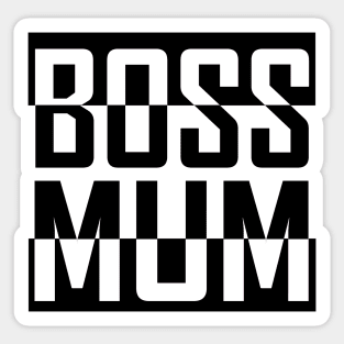 Boss Mum Black Sticker